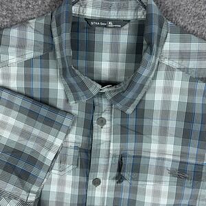 Sitka Gear Globetrotter Shirt Mens XL Plaid Button Fishing Hiking Outdoor Vented